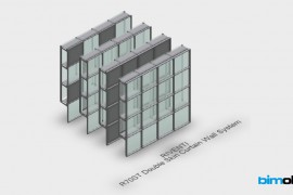 Modelo BIM para Sistema de Muro cortina para Doble piel de vidrio